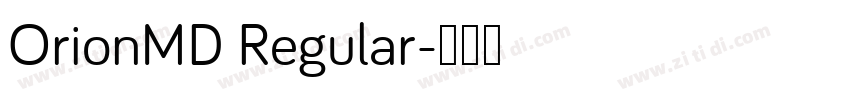 OrionMD Regular字体转换